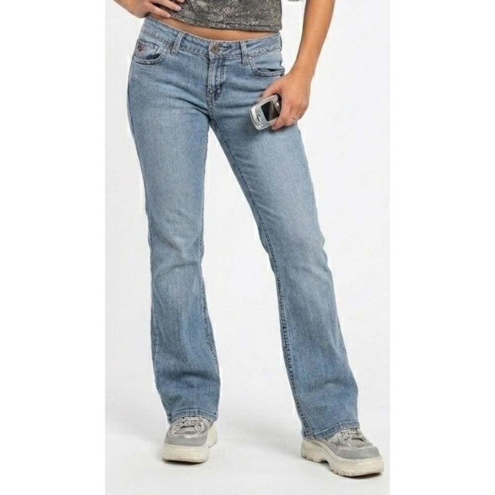 Vintage Paris Blues Soulmate Jeans Womens 7 Low Rise Flare Y2K Denim